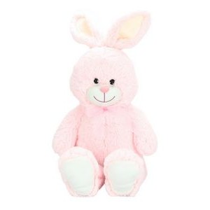 The Rounded Pink Bunny, A Sweet, Pastel Pink Rabbit Plush