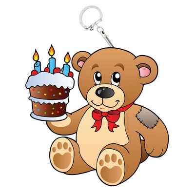 The Birthday Bear, A Custom Plush Cub Backpack Keychain