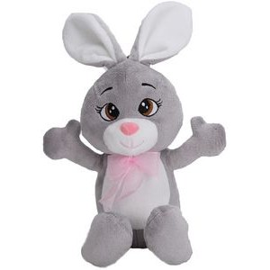 The Huggable Rabbit in Gray, A Friendly, Customizable Plush