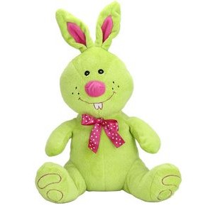 The Bow Tie Bunny, A Vibrantly Green Customizable Rabbit