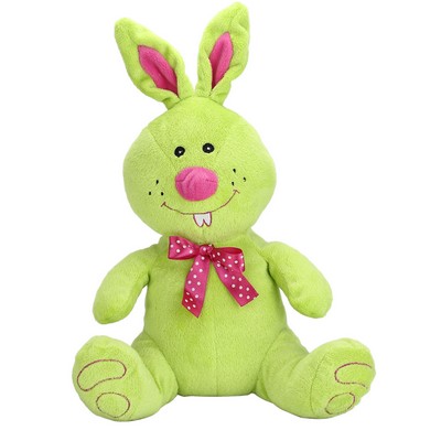 The Bow Tie Bunny, A Vibrantly Green Customizable Rabbit
