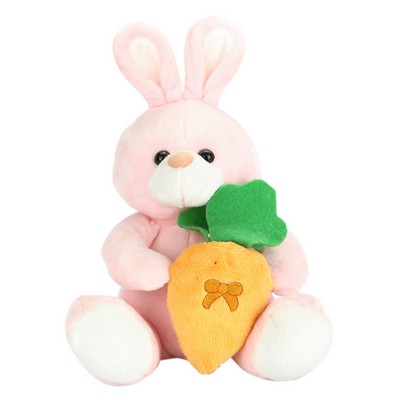 The Pretty in Pink Bunny with Carrot, A Custom Rabbit Plush