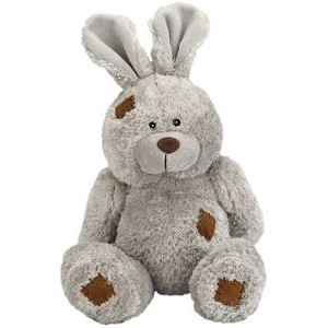 The Patchwork Bunny in Gray, A Heartwarming Rabbit Plush