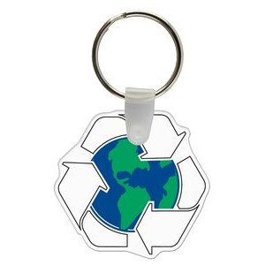 Custom Key Tags - Full Color on any White Vinyl - Recycle