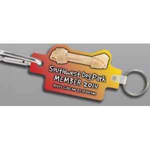 6mm Carabiner Clip With Key Ring & Key Tag