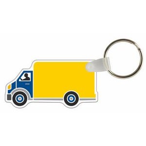 Custom Key Tags - Full Color On White Vinyl - Box Truck 1