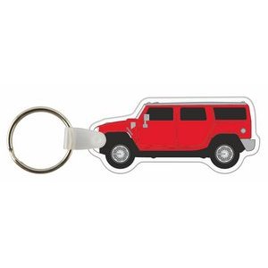 Custom Key Tags - Full Color On White Vinyl - Jeep 2