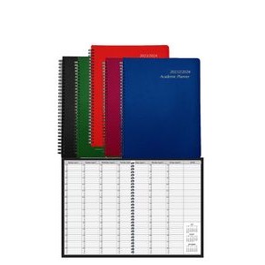 Academic Weekly Appointment Book - Wire Bound Leatherette Cover