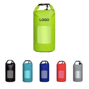 10L Waterproof Dry Bag with PVC Clear Window