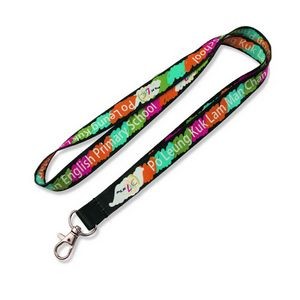 3/4" Full color Polyester Lanyard