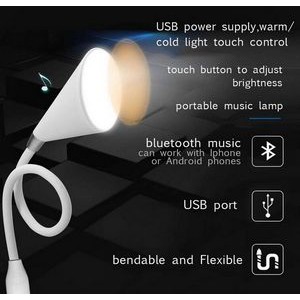 Touch Control USB Table Lamp with Bluetooth Speaker