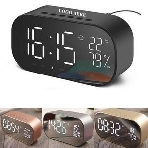 Alarm Clock Radio with Bluetooth Speaker