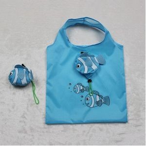 Fish Shaped Foldable Grocery Tote Bag