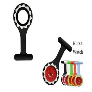 Nurse Watch With Brooch in The Silicone Case
