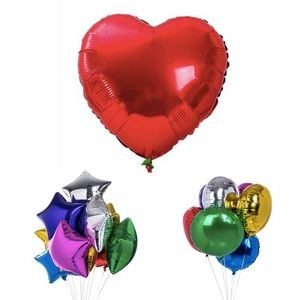 18" - Heart, Round or Star Shaped Balloon
