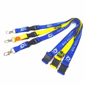 1" Buckle Release Full Color Lanyard