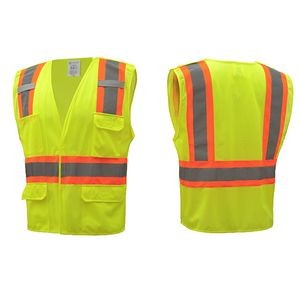 Reflective Safety Vest w/Pockets