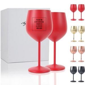 Stainless Steel Wine Cocktail Champagne Glasses Flutes Wine