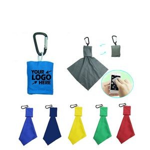 Microfiber Lens Cloth With Carabiner