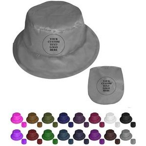 Polyester Foldable Bucket Hat With Pouch