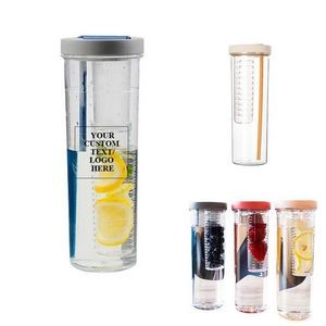 24Oz. Fruit Fusion Water Infuser Bottle with Straw