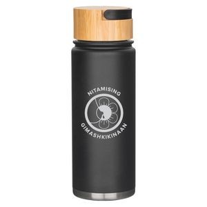 20 oz. Vacuum Insulated Bottle w/Bamboo Lid