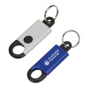 Button Activated Clip Keyring