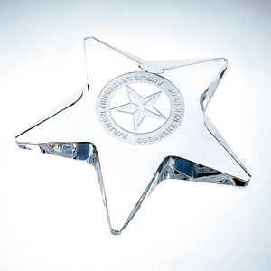 Pentagon Star Optic Crystal Award