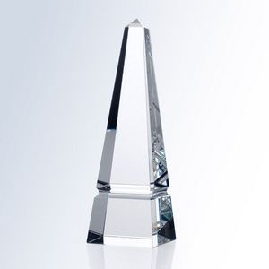 Groove Obelisk Optic Crystal Award - Medium