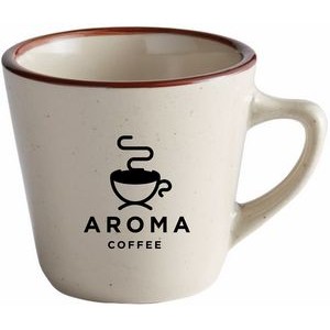 7 oz Brown Speckle Narrow Rim Stoneware Coffee Cup / Mug