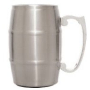 17 oz Stainless Steel Barrel Mug w/Handle