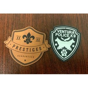 Leatherette Patch Custom Laser Engraved and Cut to any Shape