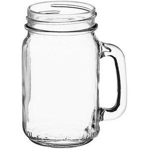 16 oz Drinking Jar / Mason Jar with Handle