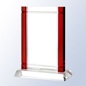 Red Deco Optic Crystal Awards
