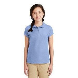 Port Authority® Silk Touch™ Girl's Peter Pan Collar Polo Shirt