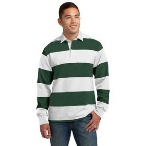 Sport-Tek® Classic Long Sleeve Rugby Polo Shirt