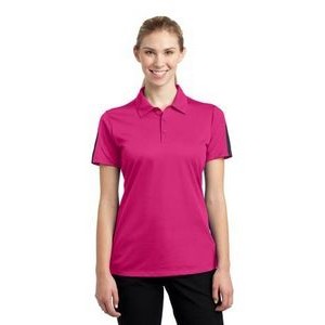 Ladies' Sport-Tek® Active Textured Colorblock Polo Shirt