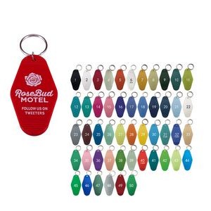 Plastic Hotel Tag Key Chain