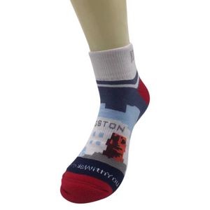 Custom Cushioned Athletic Ankle Socks