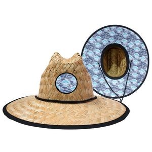 Bulrush Straw Hat With Custom Patch