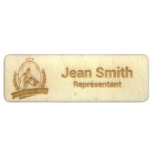 PLYWOOD Magnet Name Badge (Up To 3 Sq. In.)