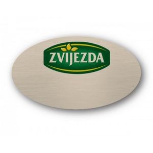 Stickpin Write-On P-Touch Metal Name Badge (3-1/8