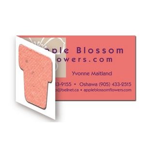 Half Fold Seeded Paper Business Card