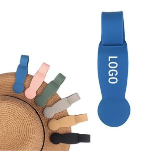 Custom Multifunctional Travel Sports Vacation Silicone Magnetic Hat Clip 3"x2 1/3"