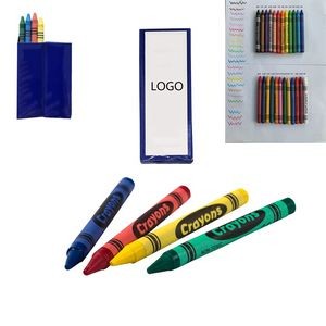 Kids 4-Packs Soy Wrapped Boxes Wax Crayons