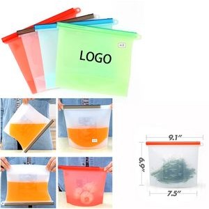 Silicone sealed food storage bags