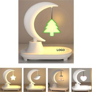 Christmas Themed Night Light Up LED Lamp With Speaker