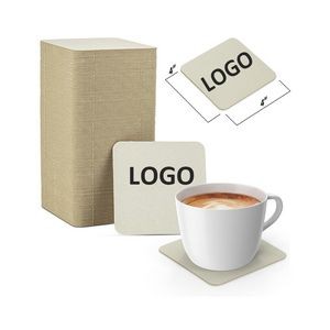 4" Custom Disposable Cardboard Paper Coasters