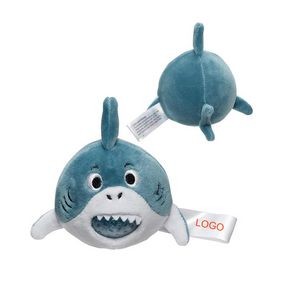 Soft Plush Shark Cover Stress Reliever With Squeeze Squishy Ball Water Beads 4'' x 4''