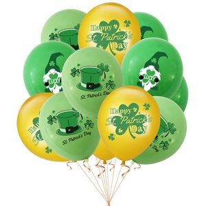 St Patrick's Day Irish Festival Green Shamrock Party Decoration Latex Balloons Low MOQ